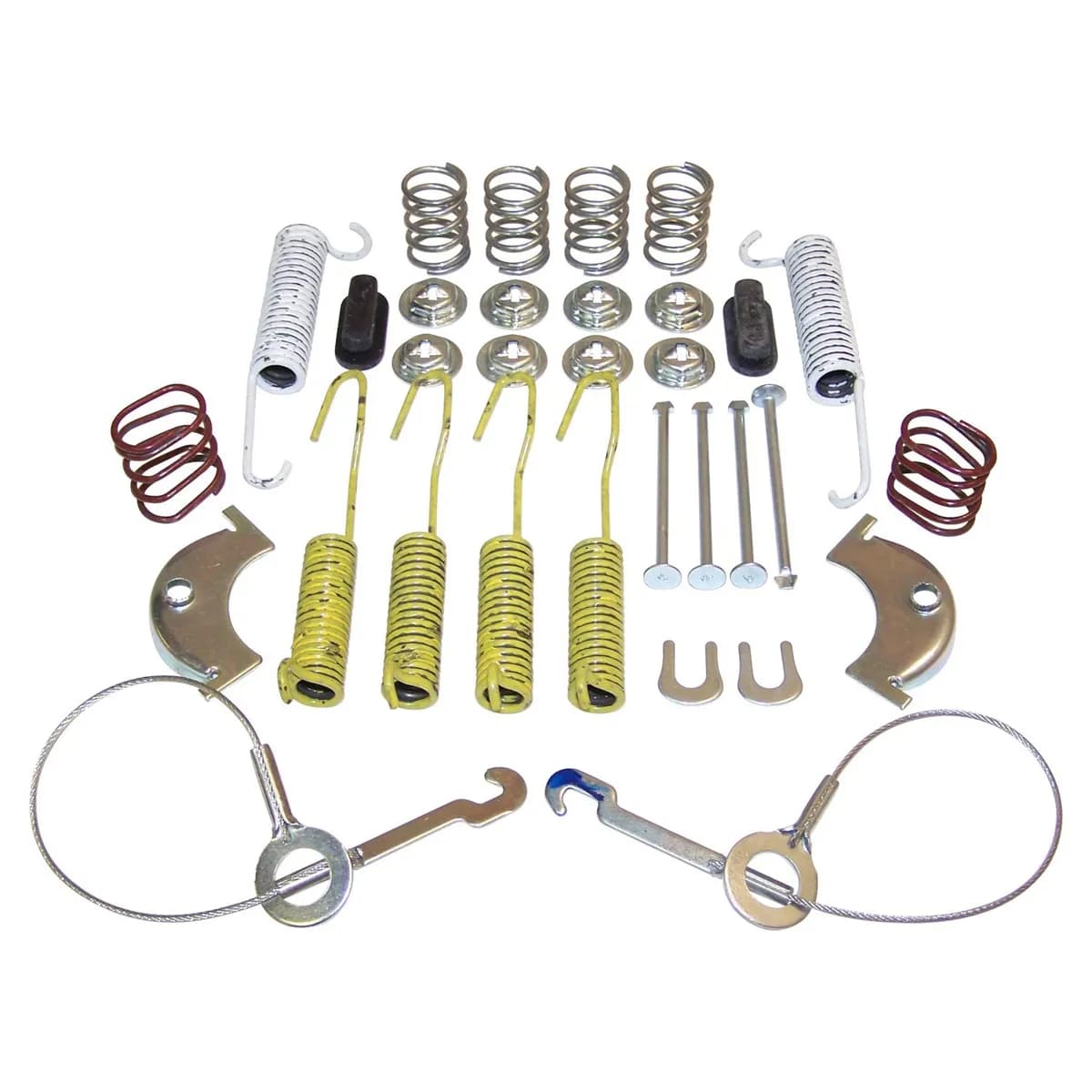 1984-1993 XJ Cherokee MJ Comanche w/ Dana 44 Rear Axle w/ 10" X 2-1/2" Drums;1986-1986 CJ-7 CJ-8 w/ Dana 44 Rear Axle;1987-1998 YJ Wrangler w/ Dana 44 Rear Axle w/ 10" X 2-1/2" Drums;Drum Brake Small Parts Kit