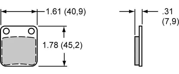 Wilwood Pad Set Purple Alum Rtr 4908 GP200