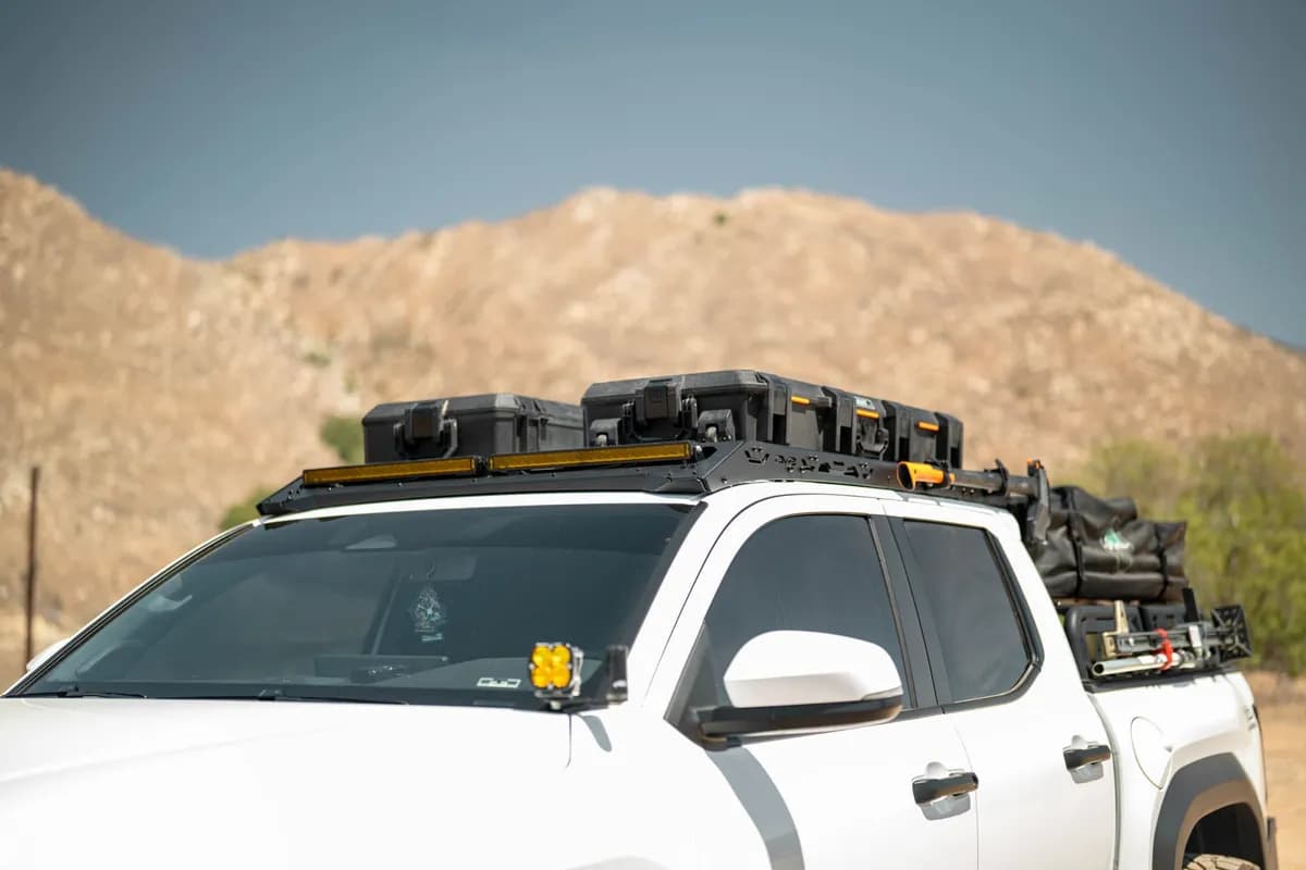 24c Tacoma Roof Rack Light Mount Only For Use With Dve Double Cab Roof Rack