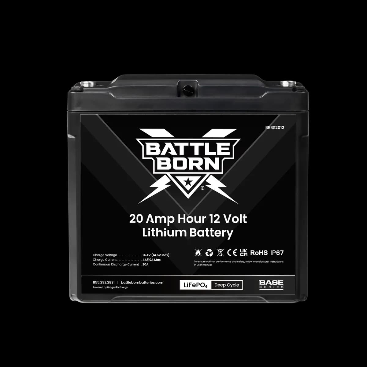 Battle Born 20ah 12v Lifepo4 Deep Cycle Battery (Base Series)