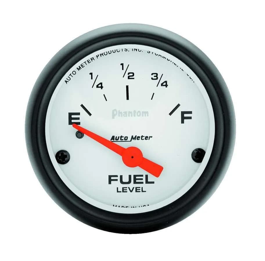 Gauge, Fuel Level, 2 1/16", 240OE to 33OF, Elec, Phantom