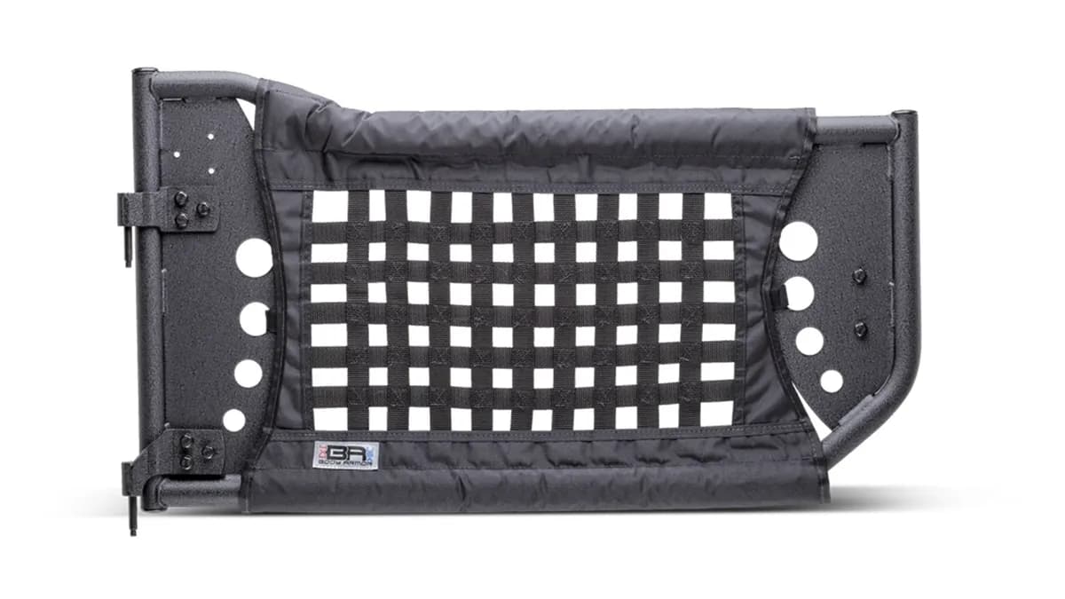 Trail Doors; Gen III; Pair; Front; Steel; Nylon Webbing Included; Textured Black Powder Coat;