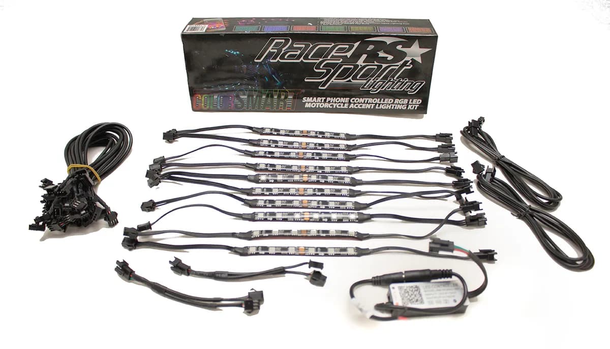 Colorsmart RGB Smartphone Controlled LED Motorcycle Kit - New Chasing Function For 2020