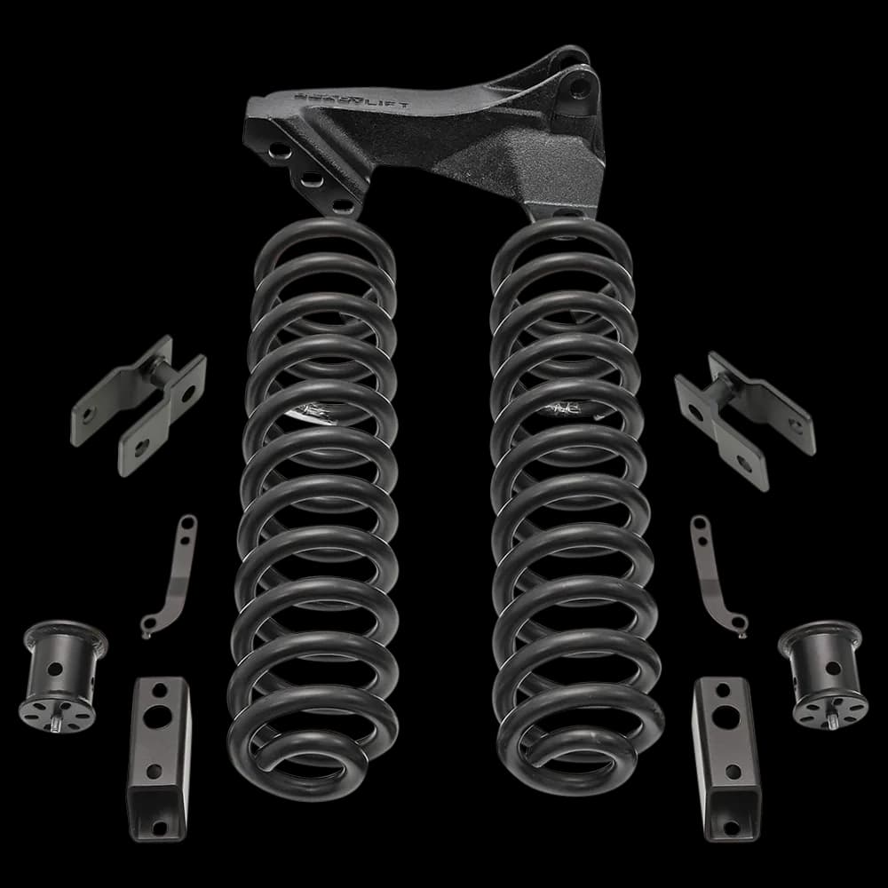 2.5ft. Coil Spring Front Lift Kit with Front and Rear Shock Extensions and Front Track Bar Bracket