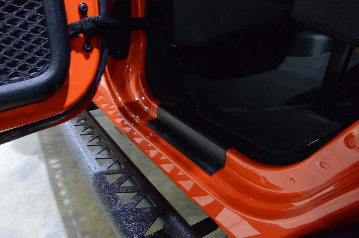 Jeep JK Entry Guards 4 Pieces 4 Door 07-18 Wrangler JK Textured Black Kentrol