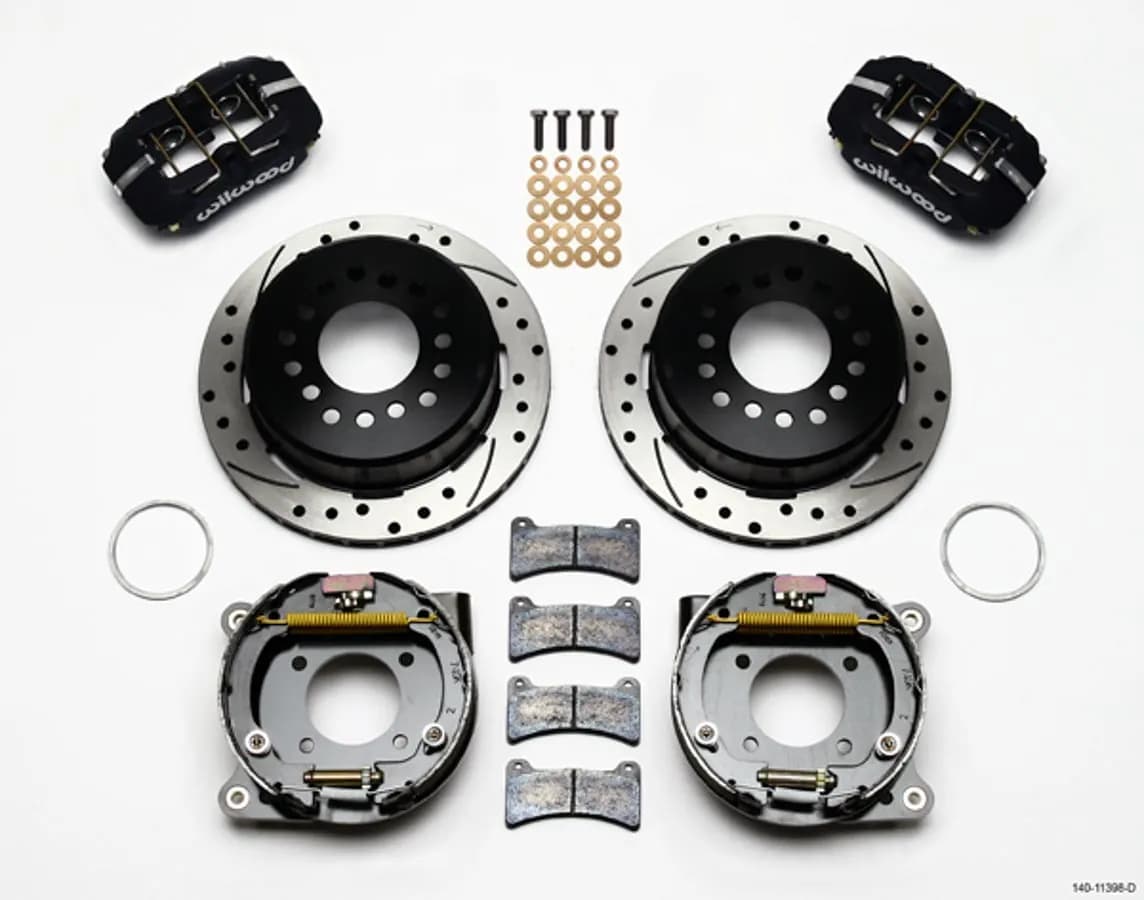 1964 - 1974 Buick, Chevrolet, Oldsmobile, Pontiac Forged Dynapro Low-Profile Rear Parking Brake Kit - 140-11398