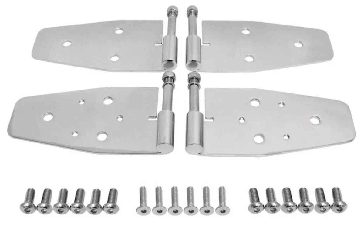Doors 2004-2006 Replacement Parts Hinges Polished Stainless