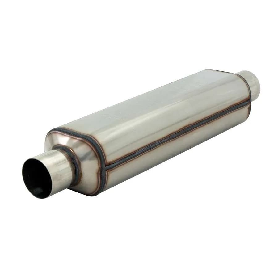 Super HP-2 Muffler 2.50" In/Out 4"H x 5"W x 18"L Body 304S