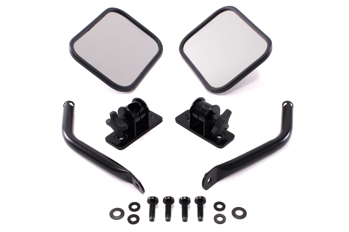 Rugged Ridge Quick Release Mirrors - Jeep Wrangler TJ/JK 1997-2018