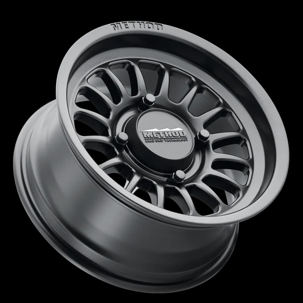 Aluminum Wheels 15x7 MR411 Bead Grip UTV Bolt Pattern 4 On 136 Offset 13 Lip Size 1.85 Matte Black MB Method