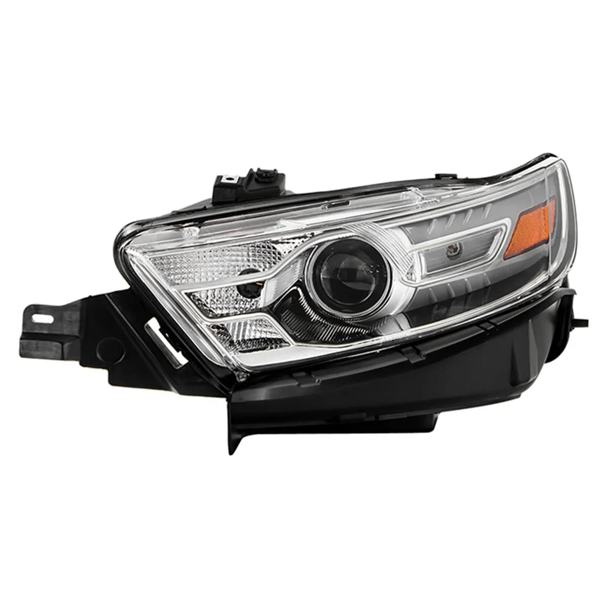 1416 Grand Cherokee LED Light Bar Projector Headlights Left And Right Chrome