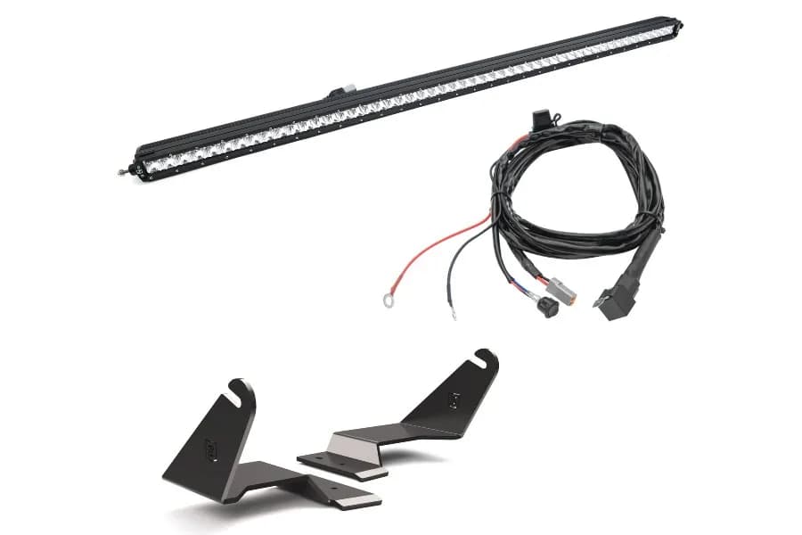 2122 Bronco Front Roof LED Kit(1)50in LED Straight Single Row Slim Light Bar & Wiring Harness