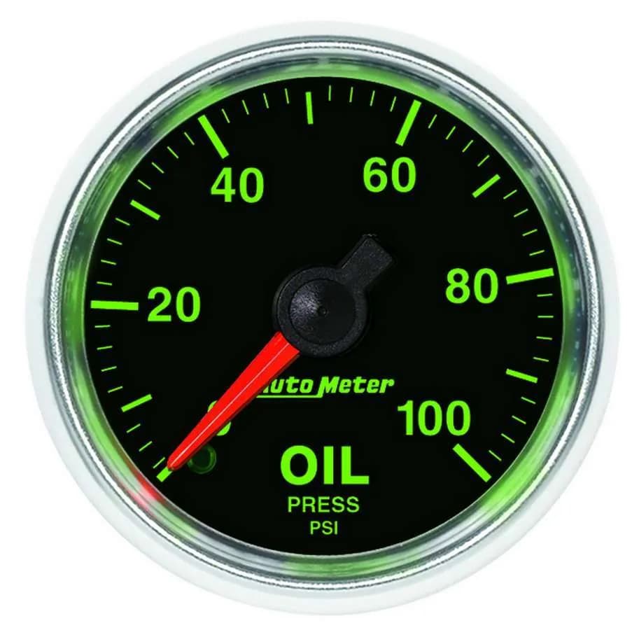 Gauge, Oil Pressure, 2 1/16", 100psi, Mechanical, GS