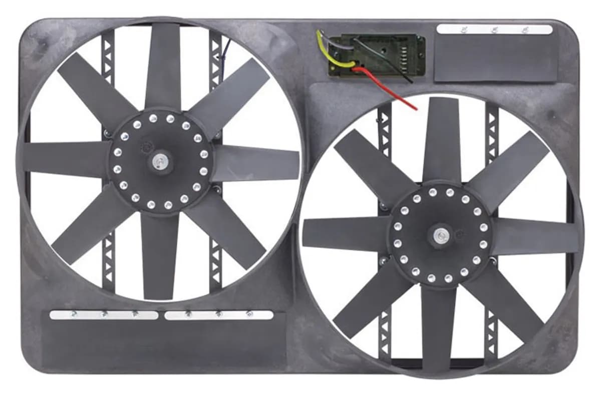Fan Electric 13 1/2in Dual Shrouded Puller w/ Variable Speed Control