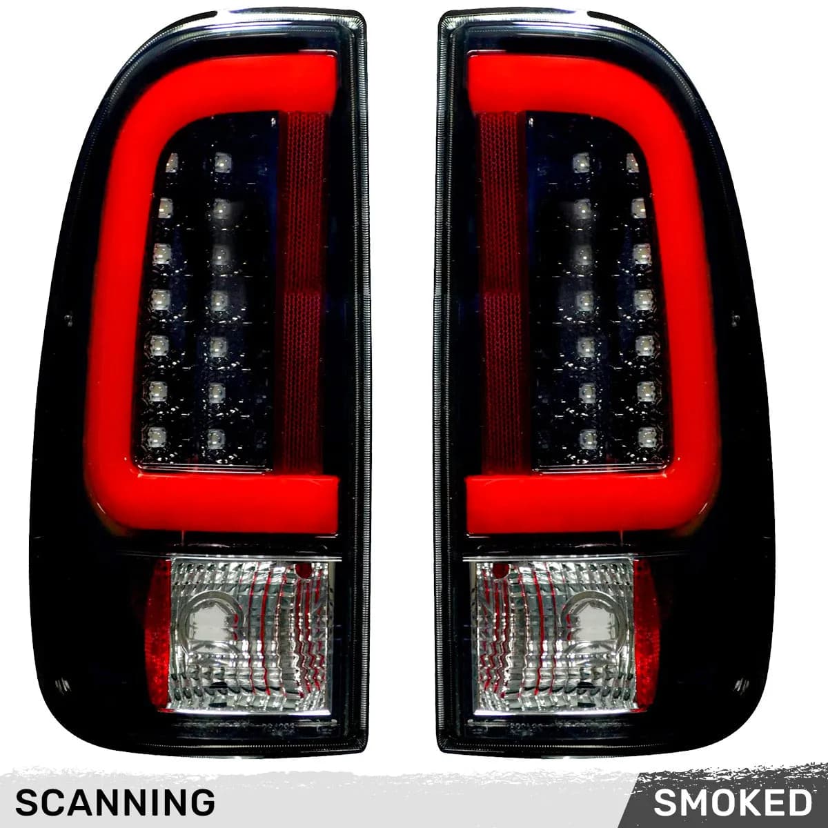 Ford Superduty F250hd350450550 08-16 Oled Tail Lights With Scanning Oled Turn Signals - Smoked Lens