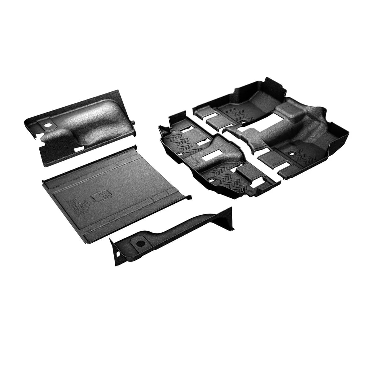 98-06 Wrangler TJ 2dr full vehicle kit front and rear flooring cargo mat wheelhouse covers (l/r) mesa smoke