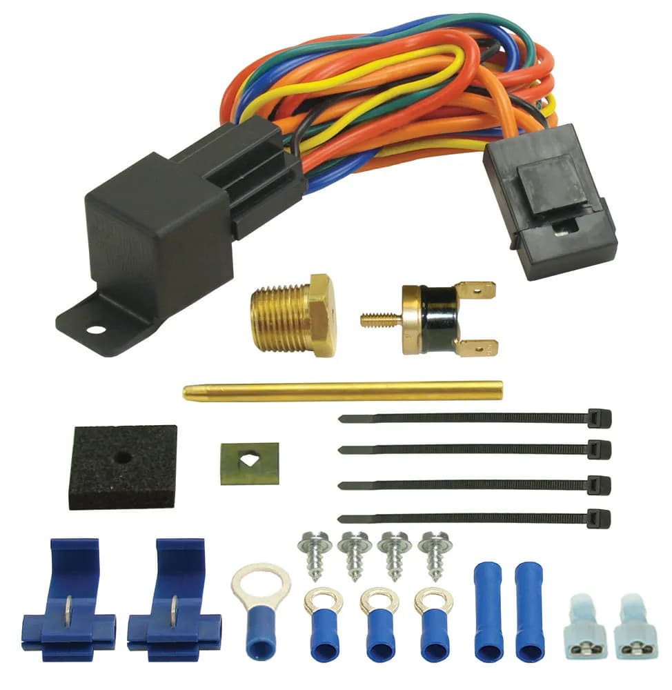 Derale 16735 Premium Single Stage 180°F Dual-Probe Fan Controller, 25 Amp