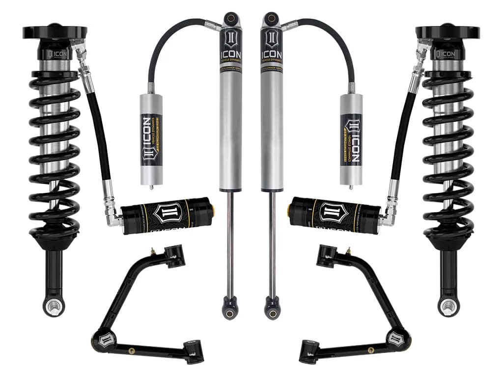 ICON 2023-2026 GMC Canyon AT4, Denali, & Elevation/Chevrolet Colorado Trail Boss, 1.75-2.5" Lift, Stage 3 Suspension System, Tubular