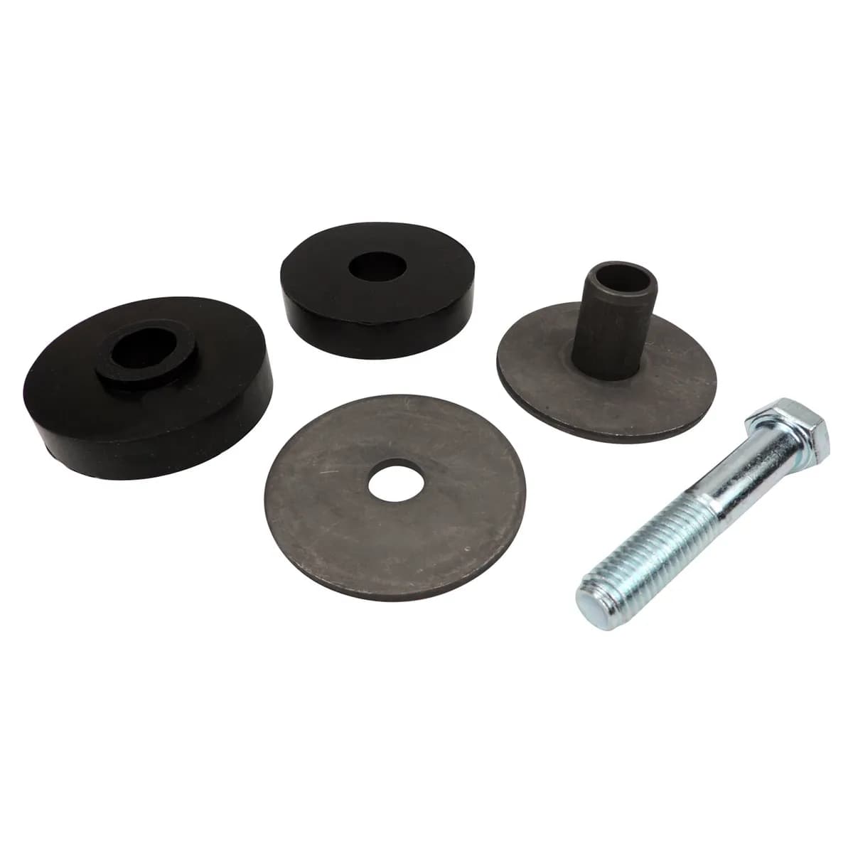 Grille Mount Kit; Upper/Lower; Steel; Rubber; Black; Inclu. Use Existing Hardware;