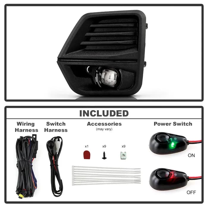 ( Spyder ) Chevy Colorado 2023-2025 OEM LED Fog Lights w/Switch