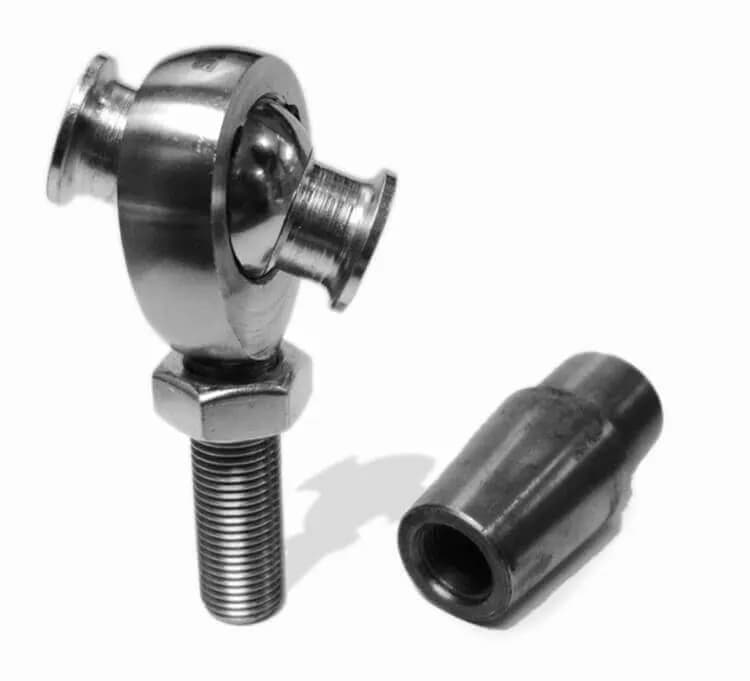 Heims, Nuts, Bungs, Inserts M12 x 1.75 RH Steel Housing, PTFE Race Fits 1.000 x 0.120 Tubing 1 Rod End