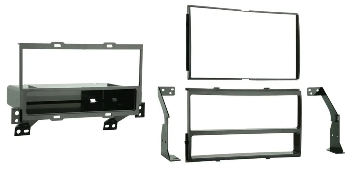 Turbokits; Radio Installation Kit; Incl. Instructions/Hardware/Storage Pocket/Snap-In Iso Mount System; For Double Din or Two Single Din; Recessed Din Opening;