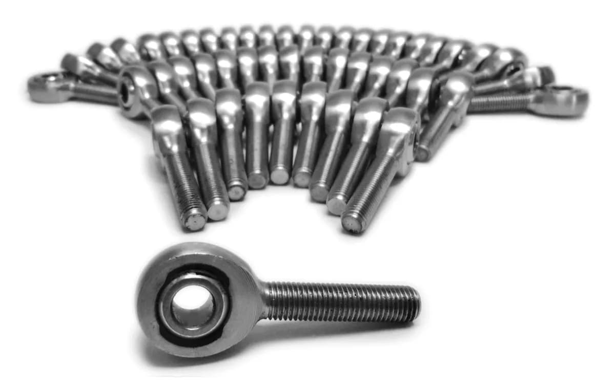 Inch Male 5/8-18 LH Chrome Moly Housing, Nylon Race 50 Pack