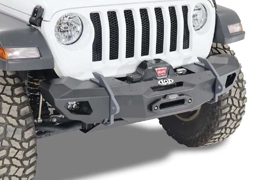 LOD Jk/Jl/Jt Black Ops Shorty Winch Front Bumper (Black Powder Coated)