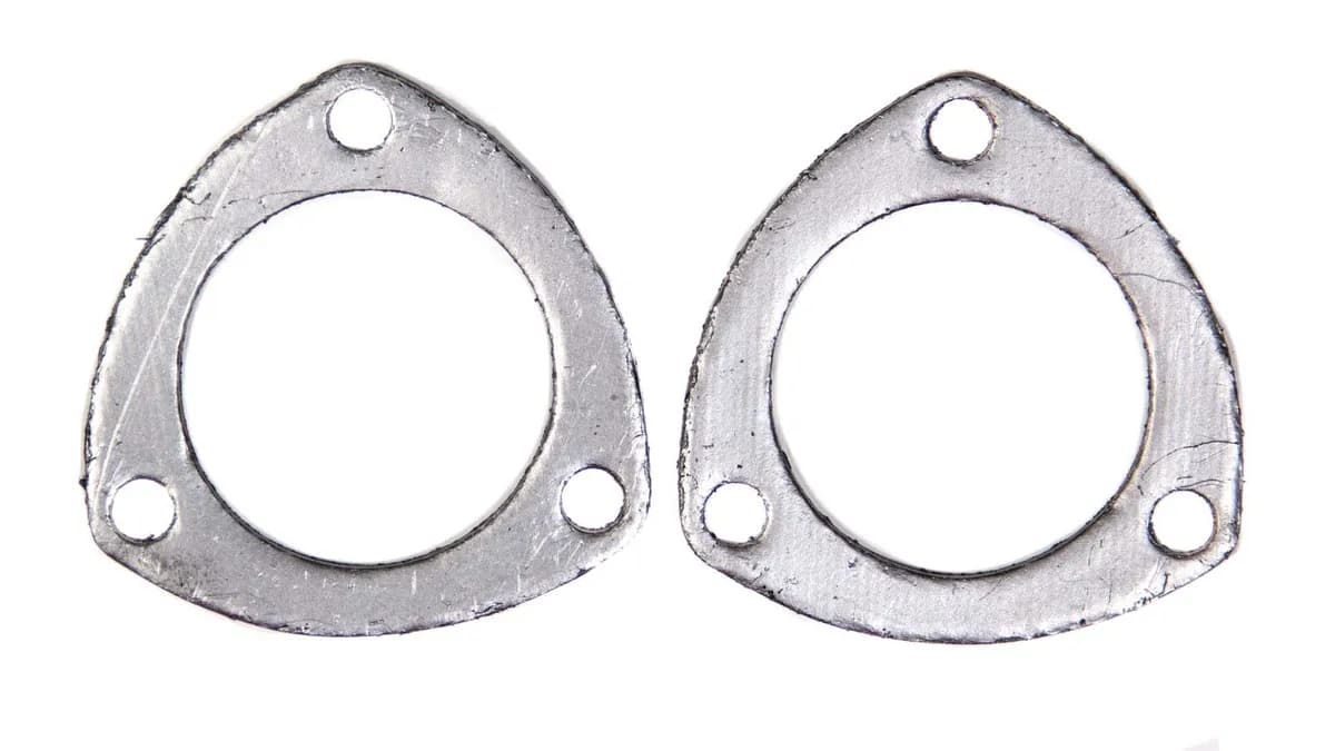21/2in Collector Flange Gaskets 3 Bolt Holes 31/32in Bolt Hole Spacing 2/Set