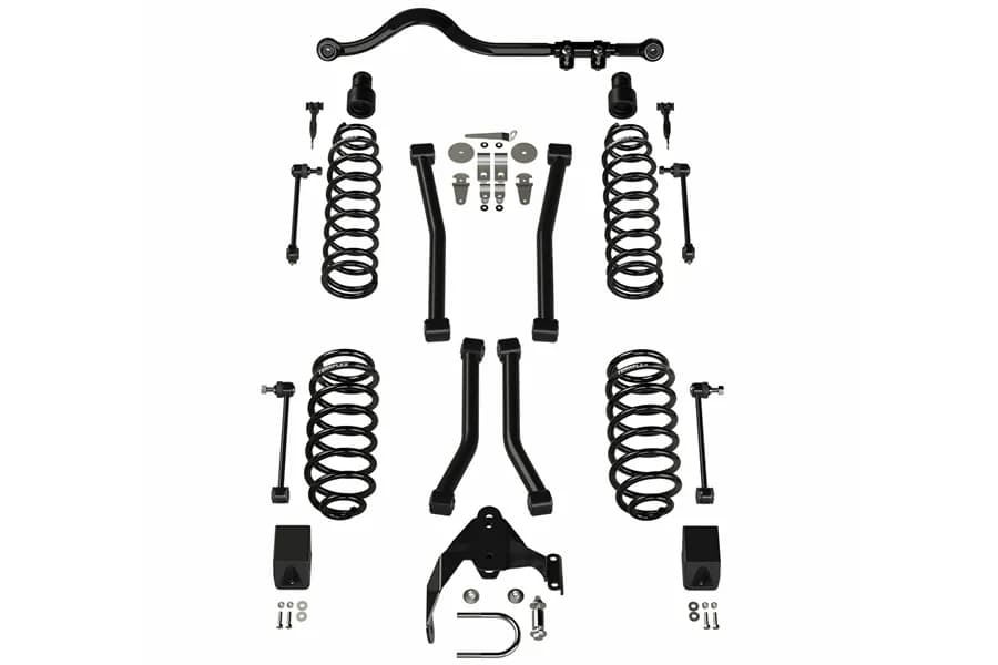 Teraflex 3in Lift Suspension System 4 Flexarms System w Track Bar - JK 2DR