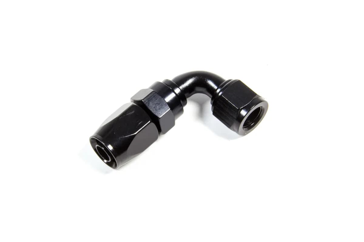 #6 Nut x #8 Hose90 Degree Expanding Hose End Black