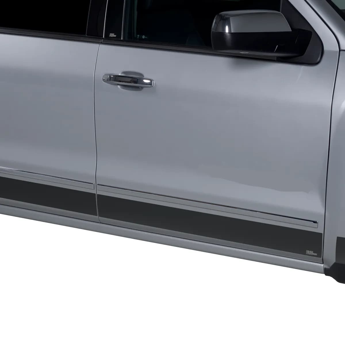 2021-2022 Ford F-150 Super Cab 6.5 ft Standard Box 4.25 tall 12 Pieces Trim Black Platinum Rocker Panels Made in USA
