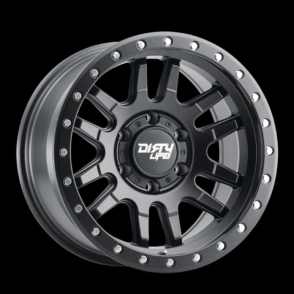 Dirty Life Race Wheels Canyon Pro 9309 Satin Black 17X9 6-139.7 -12Mm 106Mm
