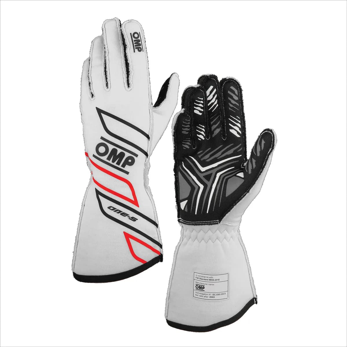 One-S Gloves My2025 Fia 8856-2018 White Sz. s