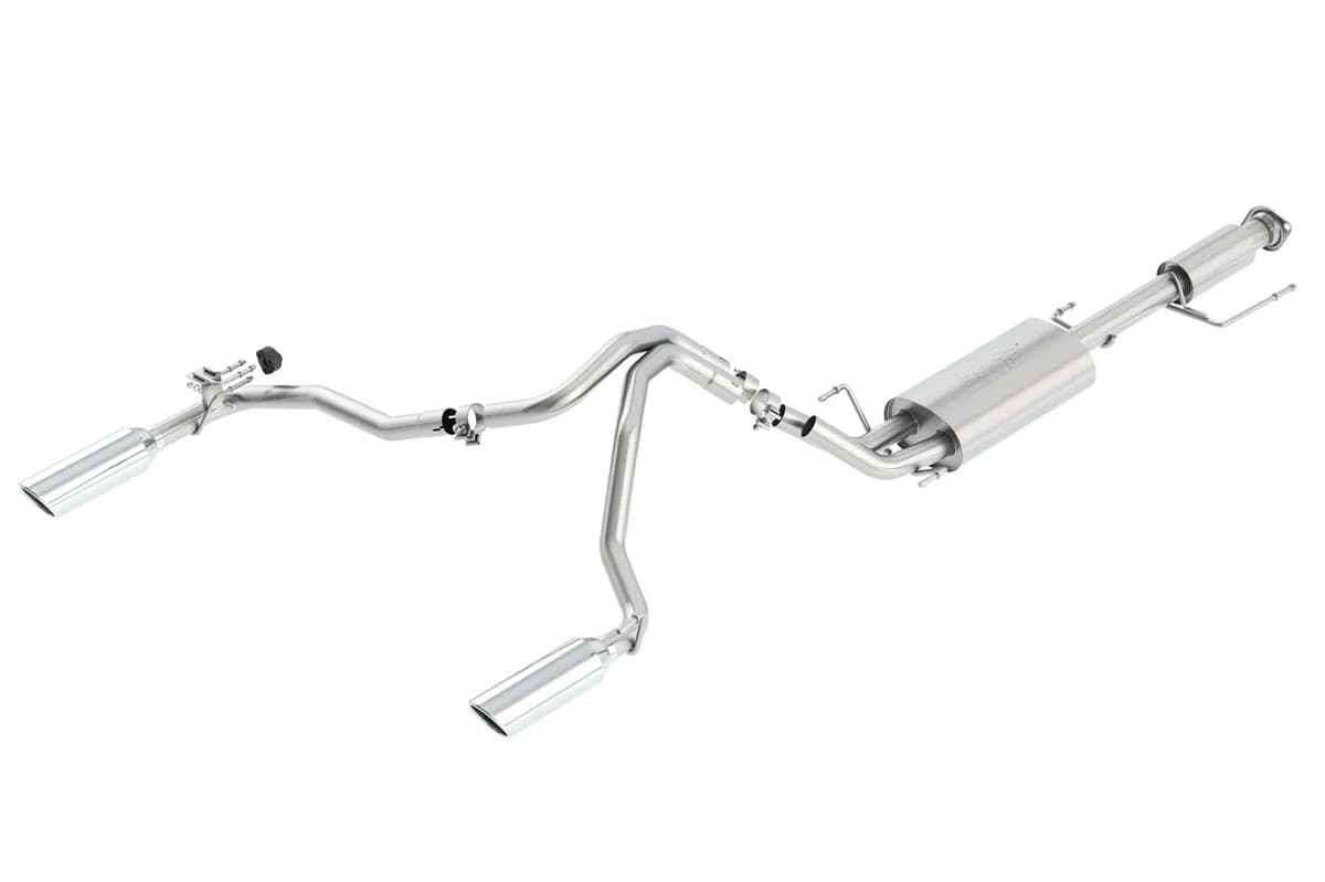 Touring Cat-Back Exhaust System Single2.25in.IntoMufflerDual2in.OutIncl.Conn.PipesMufflersHwd4.25in.x3.5in.OvalLongSingleRolledAngle-CutLinedResonatedTip SplitRearExit