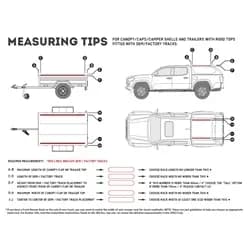 Truck Canopy or Trailer with OEM Track Slimline II Rack Kit Tall 1255mmW X 954mmL