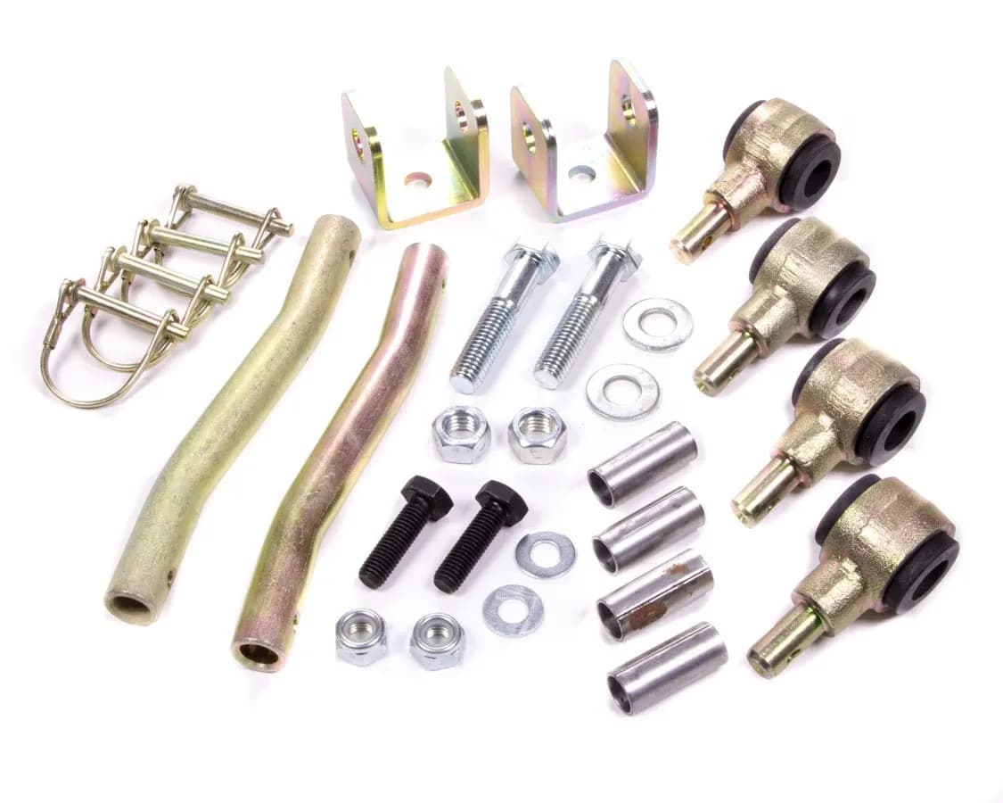 Sway Bar Extended End Links Disconnect Front Lift Height 2.5-4 Inch Double Black Rubber Bushings 97-06 Jeep Wrangler 97-06 Jeep TJ Skyjacker