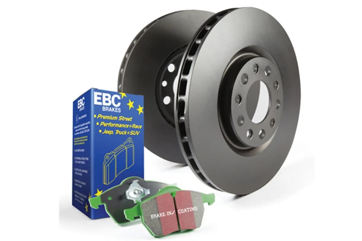 S11 Kits Greenstuff 2000 and RK Rotors; Front; FMSI Pad No. D2115; Vented; 5 Bolt Holes; 312mm Dia.; 47mm Height; 25mm Thick; 64mm Center Hole Dia.;