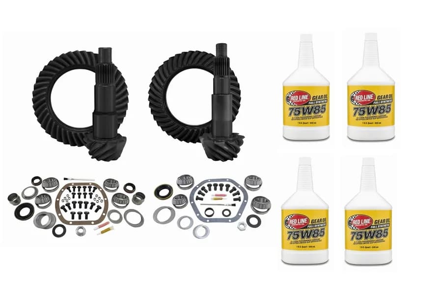 Yukon D30 Front and D44 Rear Ring and Pinion Kit w/ Gear Oil Package - JK Non-Rubicon
