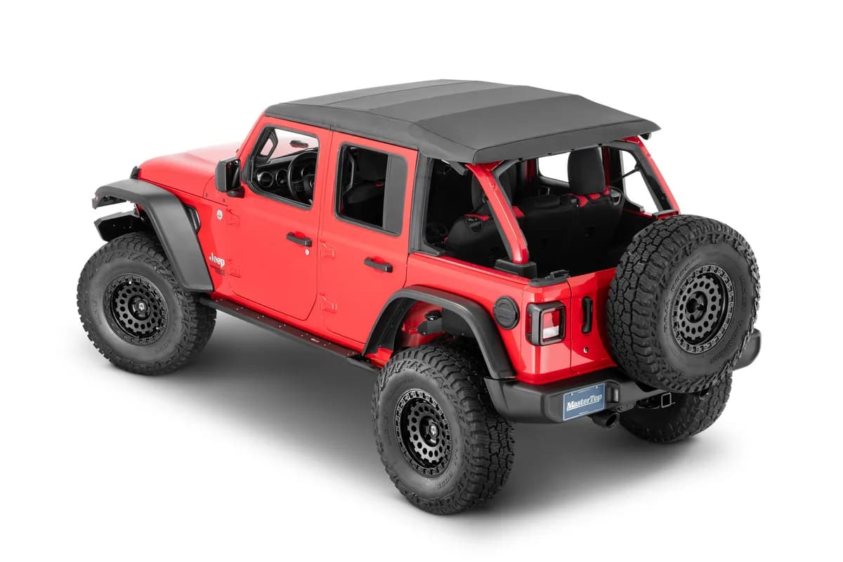 MasterTop Complete Fastback Top, 18-Present Jeep JLU Wrangler 4 Door, MasterTwill MasterTop