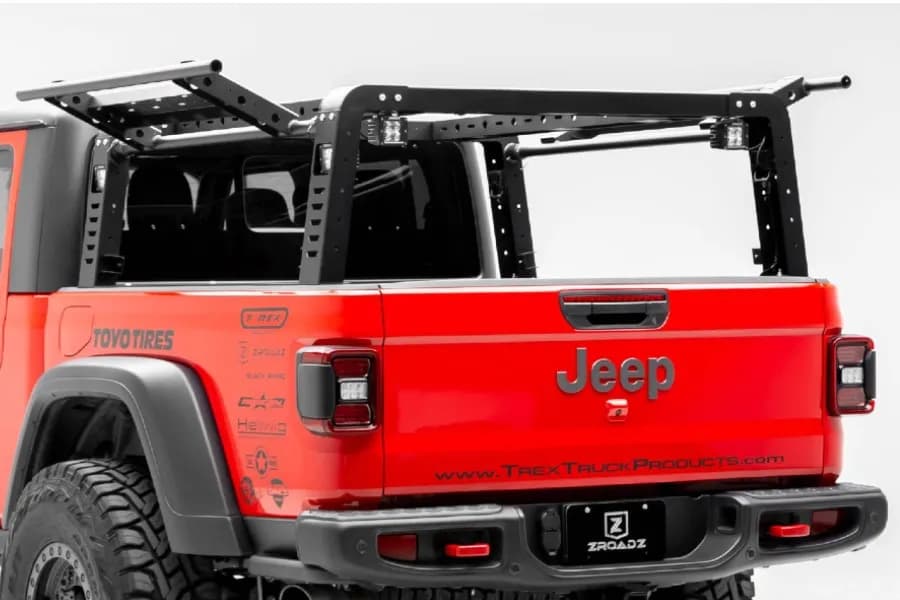 1922 Gladiator Overland Access Rack W/Side Access Doors Incl(4) 3 in LED Lights W/Harness