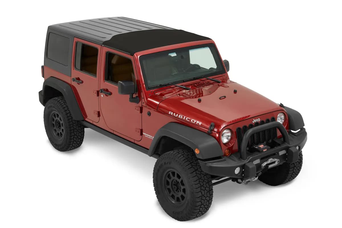 Jeep Wrangler Soft Top Sunrider for Hardtop For Jeep 2007-2018 Wrangler JK Black Premium Twill Bestop