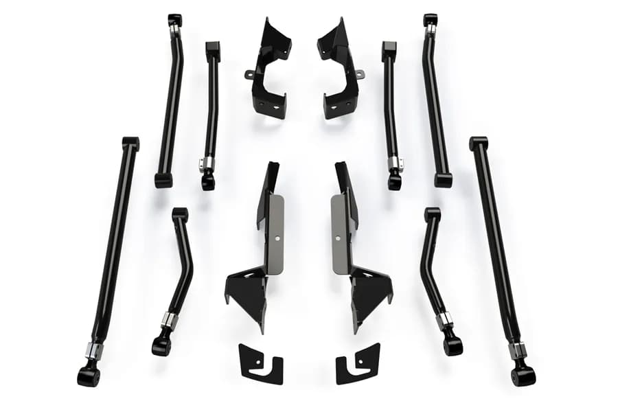 JK Alpine ir Long Control Arm Kit8arm Adjustable (36in Lift)arms And Bracket