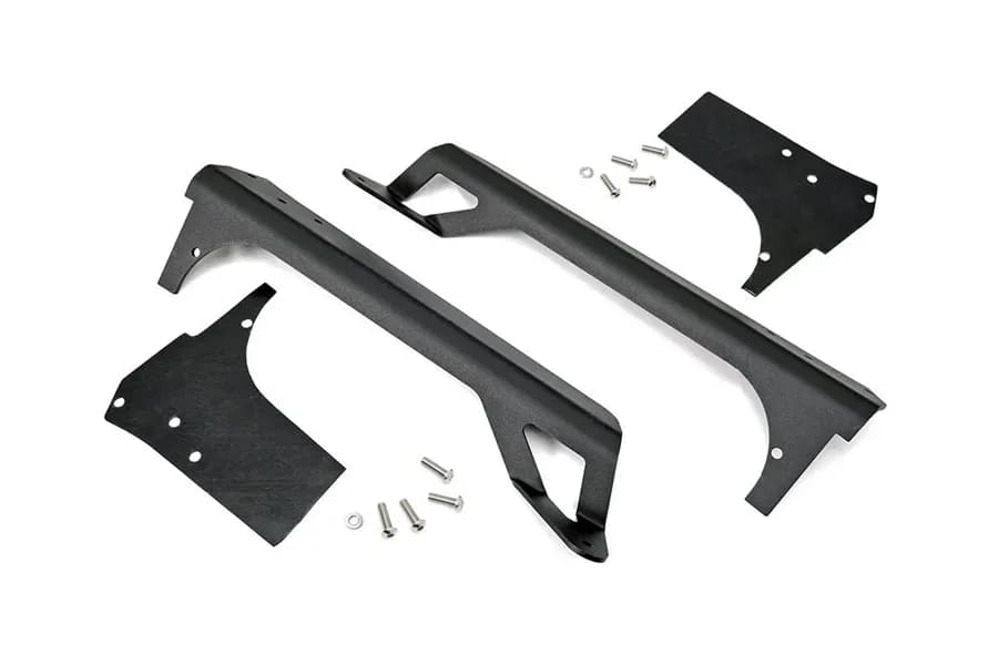 Rough Country 50in LED Light Bar Upper Windshield Mounting Brackets - TJ/LJ