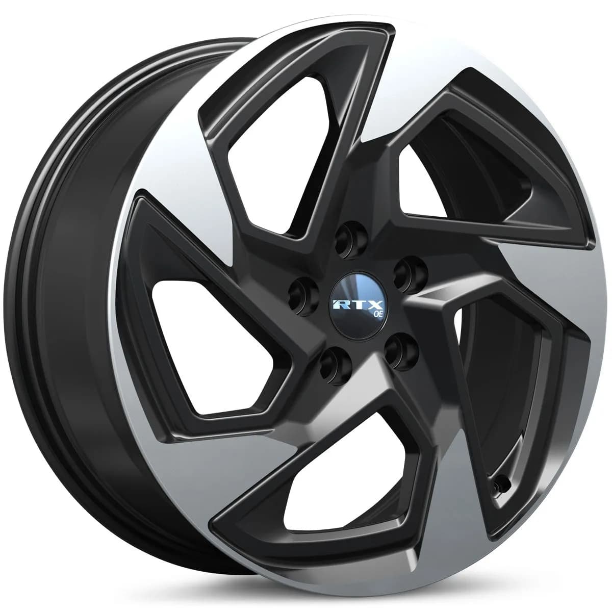 Su01 18x7 5x114.3 Et55 Cb56.1 Gloss Black Machined