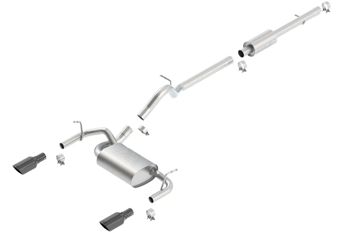 Borla Performance Touring Dual Cat-Back Exhaust System w/Black Tip