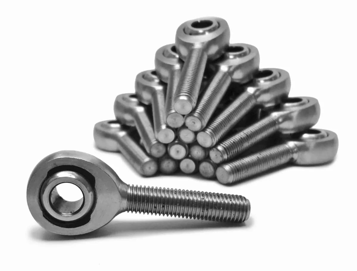 Steinjäger Metric Male Rod Ends Chrome Moly Housing, Nylon Race M18 x 1.50 RH 16 Pack