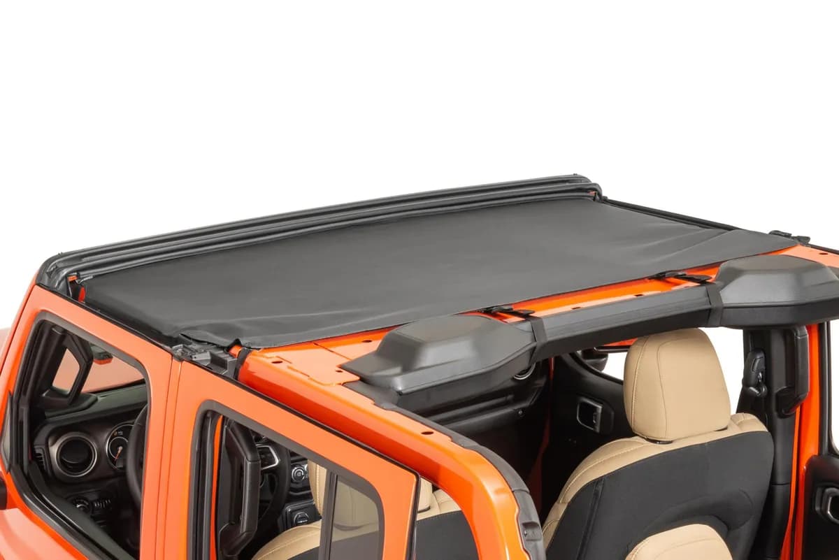 Bimini Top 2018-2023 Jeep JL JLU & JT Gladiator 2 &4 Dr Black Diamond