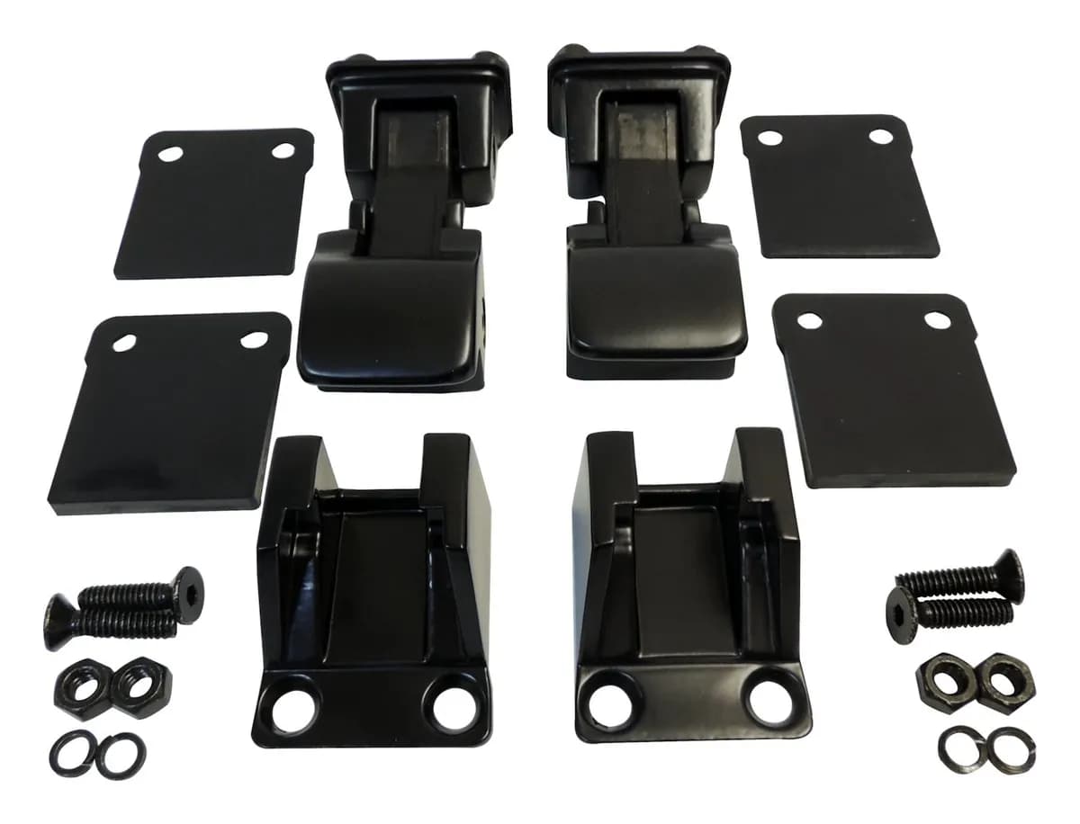 Hood Catch Kit 1987-1995 YJ Wrangler; 1955-1983 CJ-5; 1955-1975 CJ-6; 1976-1986 CJ-7; 1981-1986 CJ-8