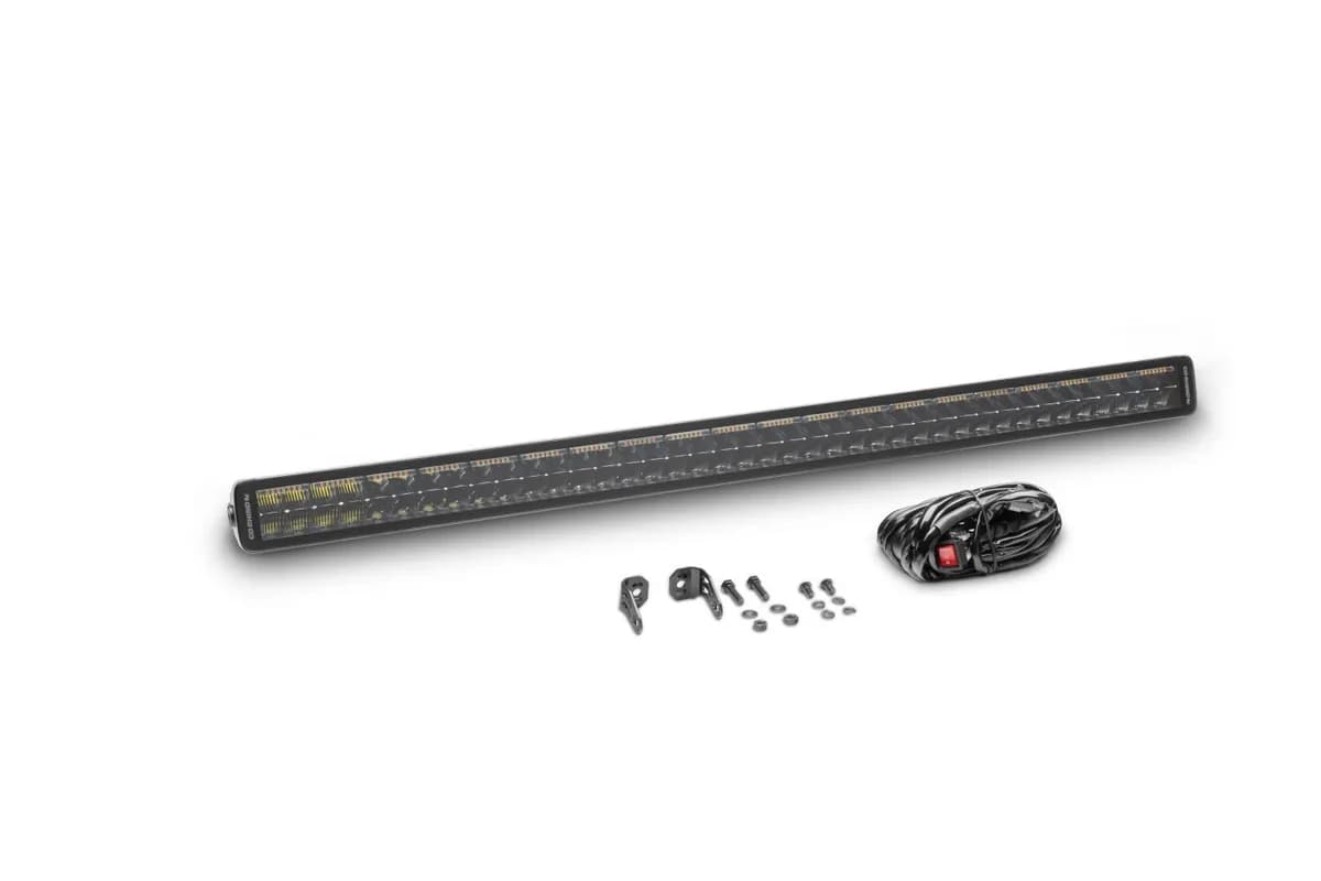 Go Rhino 754004012CDS Blackout Combo Series - DOUBLELINE 40 Double Row Light Bar w/Amber LEDs